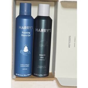 2 Harry's Men's Foaming And Non Foaming Shave Gel With Aloe- 6.7oz NEW